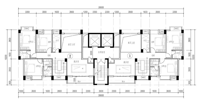 住宅建筑设计户型图